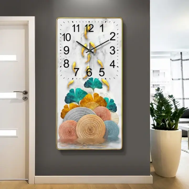 Horloge murale design moderne et élégante pour décoration intérieure contemporaine