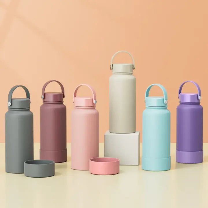 Gourde thermos colorée pour bureau, sport ou voyage