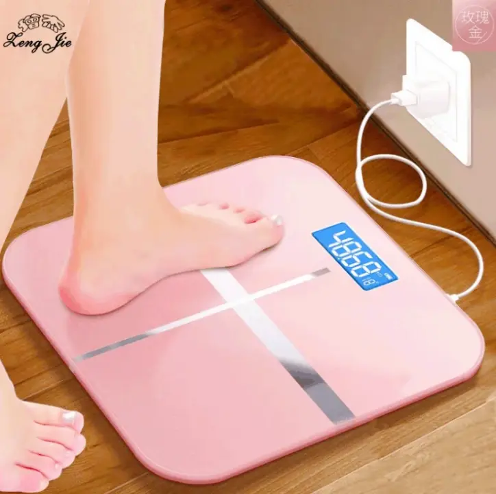 Balance digitale rechargeable avec écran LCD pour suivi du poids corporel