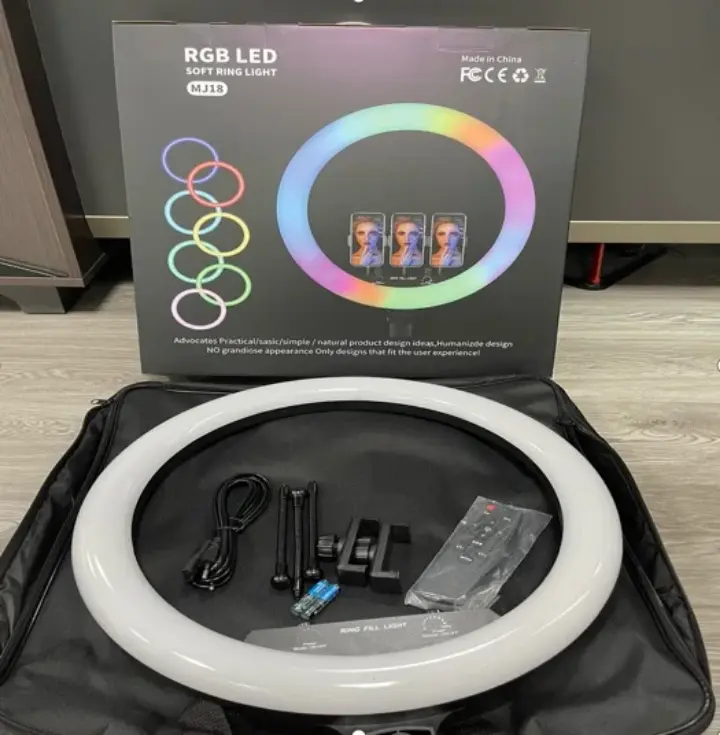 Ring Light RGB avec trépied réglable