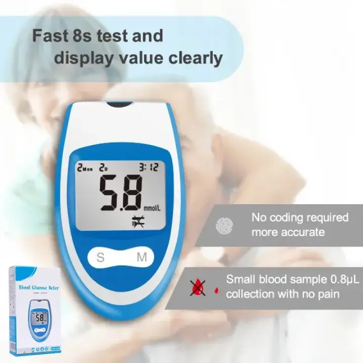 Glucomètre digital GJM-79 avec écran LCD