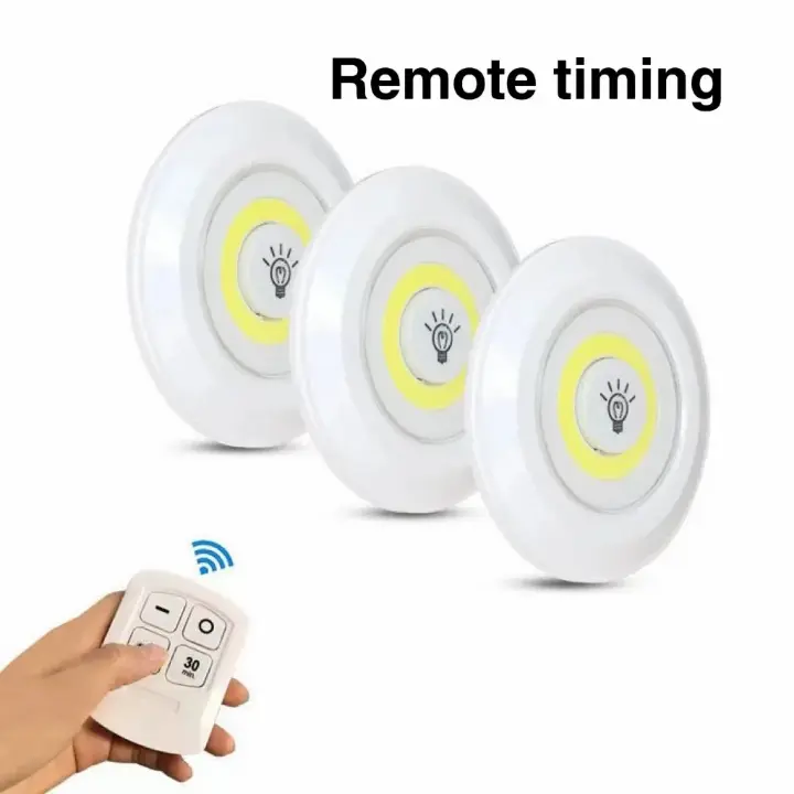 Lot de 3 lampes LED tactiles avec télécommande