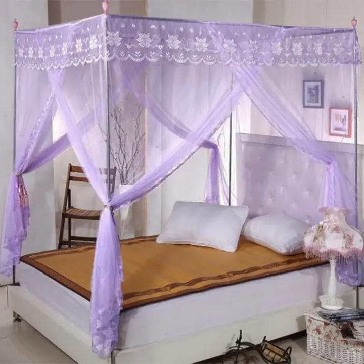 Moustiquaire baldaquin romantique design raffiné pour décoration chambre