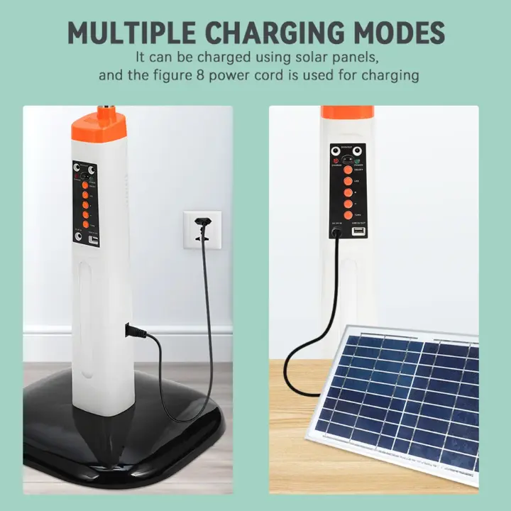 Recharge solaire + secteur – double mode de recharge pour plus de flexibilité