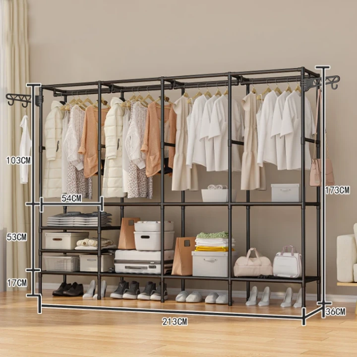 Portant de rangement modulable 4 colonnes