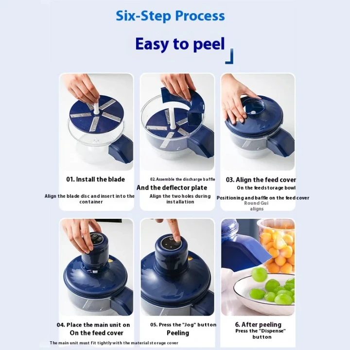 Éplucheur ergonomique 5 lames inox cuisine