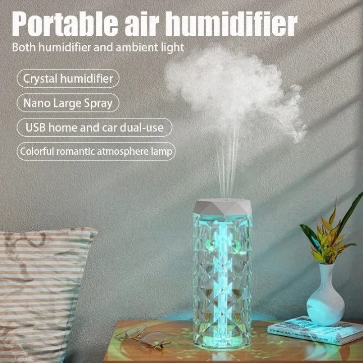Humidificateur diffuseur cristal design diamant