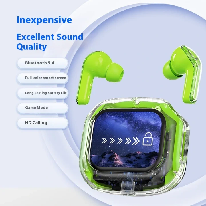 Écouteurs Bluetooth design moderne recharge rapide