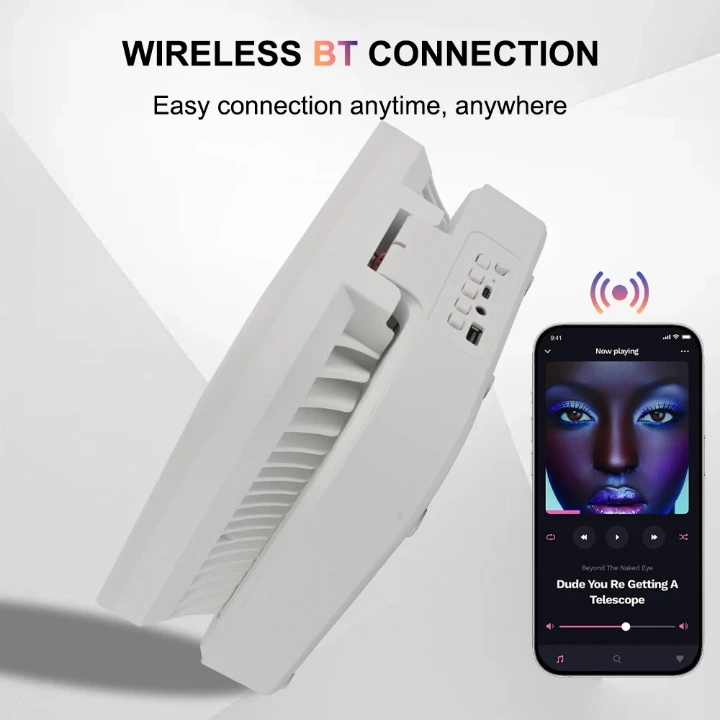 Enceinte portable Super Bass ventilateur LED