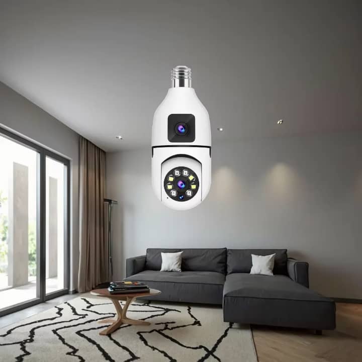 Caméra à douille E27 pour maison et bureau