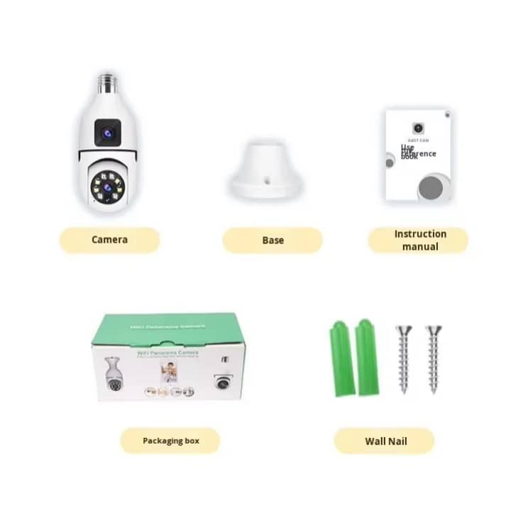 Caméra WiFi vision nocturne LED installation facile