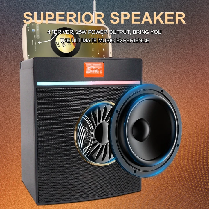 Enceinte portable design moderne LED multicolores