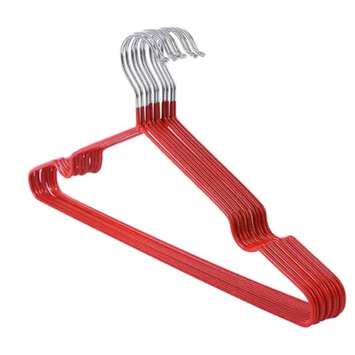 Lot de 10 cintres antidérapants colorés pastel