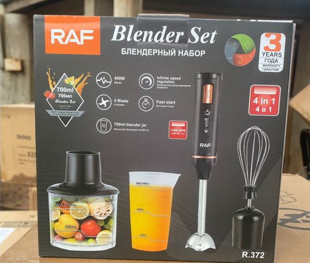 Blender Set RAF 4 en 1 400W ergonomique