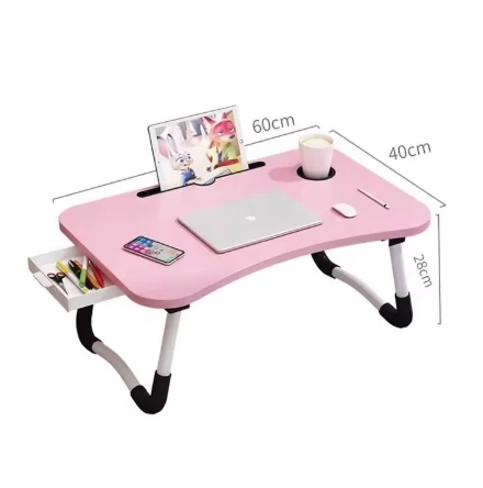 Bureau portable pliable avec porte-téléphone