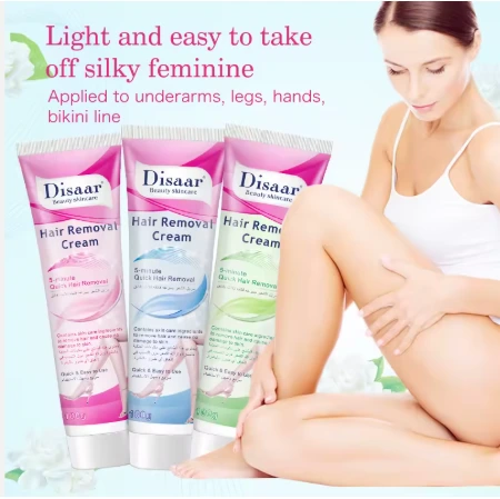 Crème épilation douce pour la peau