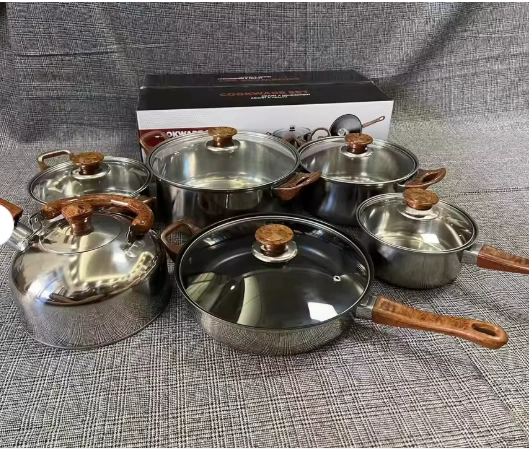 Batterie de cuisine inox casseroles poêle bouilloire