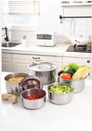 Casseroles inox tailles 16 à 24 cm