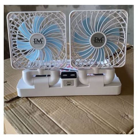 Ventilateur solaire double portable écologique