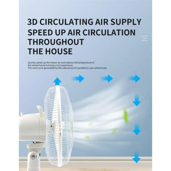 Ventilateur solaire multifonction avec panneau solaire