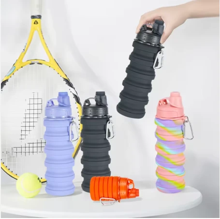 Gourde pliable en silicone pratique