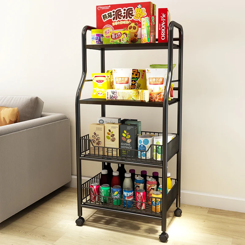 Étagère de rangement cuisine sur roulettes pratique