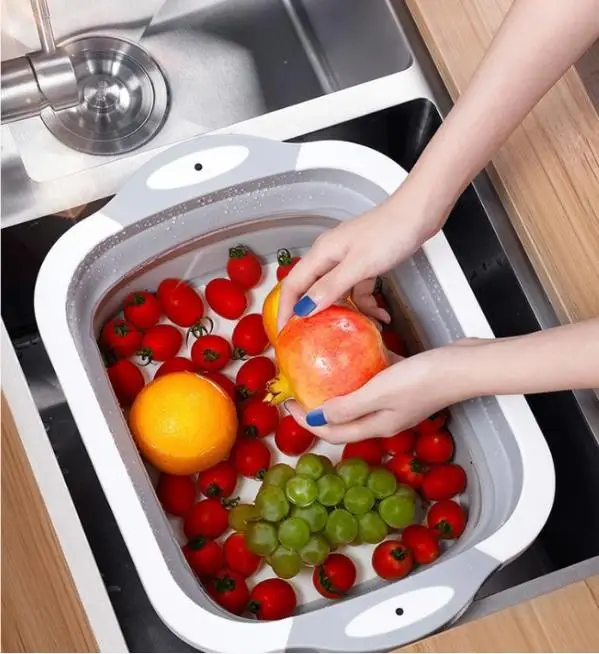 Récipient de lavage compact pliable