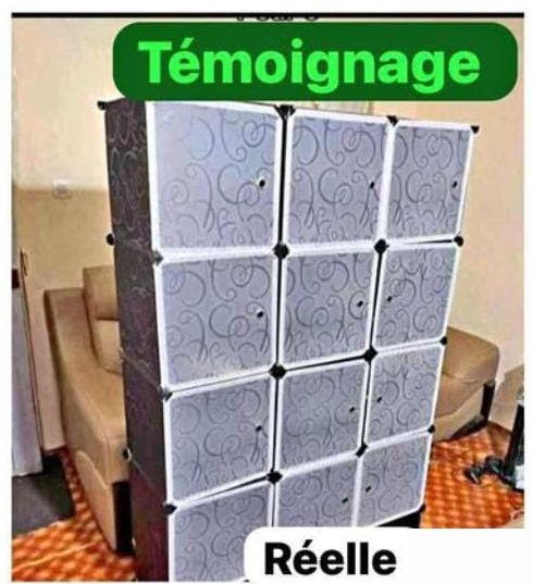 Armoire modulaire rangement 3 battants