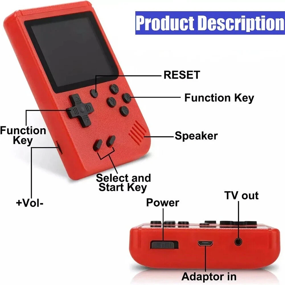 Console rétro multijoueur compacte