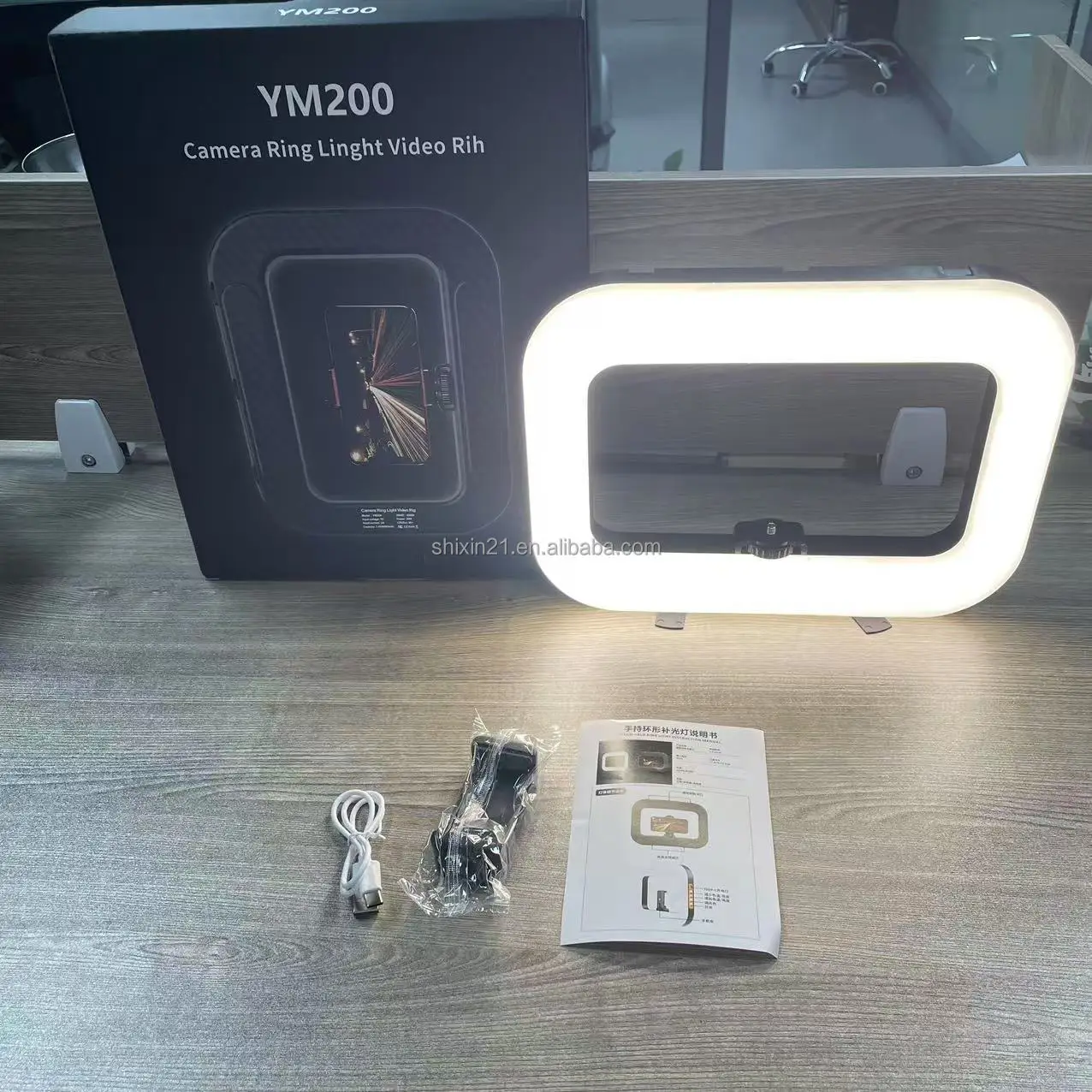 Lampe annulaire avec stabilisateur portatif