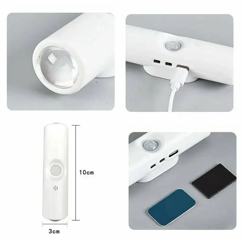 Lampe LED murale cylindrique blanche
