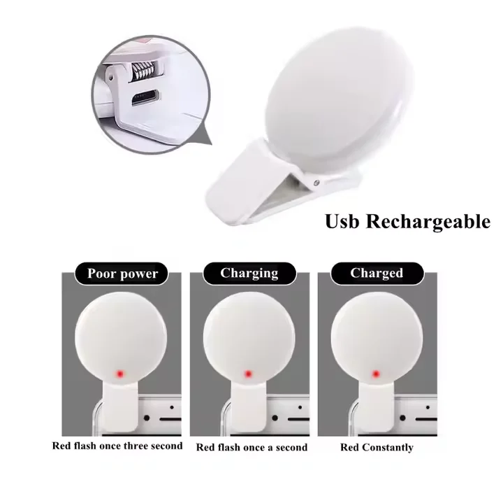 Mini ring light compact pratique