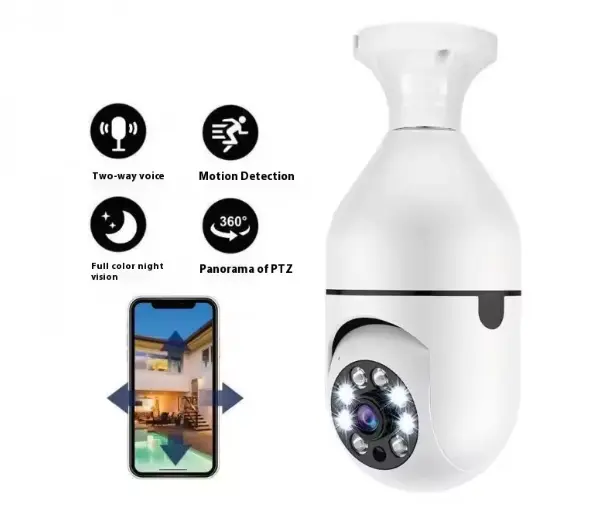 Caméra de Sécurité Wi-Fi Panoramique à Visser – 360° avec Vision Nocturne-2.webp