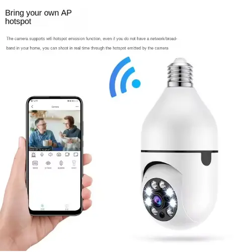 Caméra de Sécurité Wi-Fi Panoramique à Visser – 360° avec Vision Nocturne-5.webp