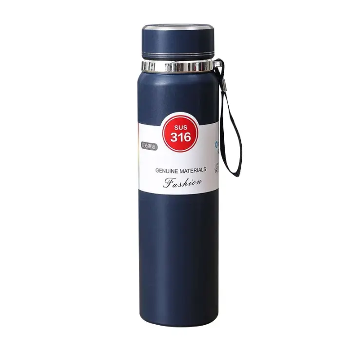 Bouteille isotherme inox SUS 316 – 1 Litre, résistante & élégante