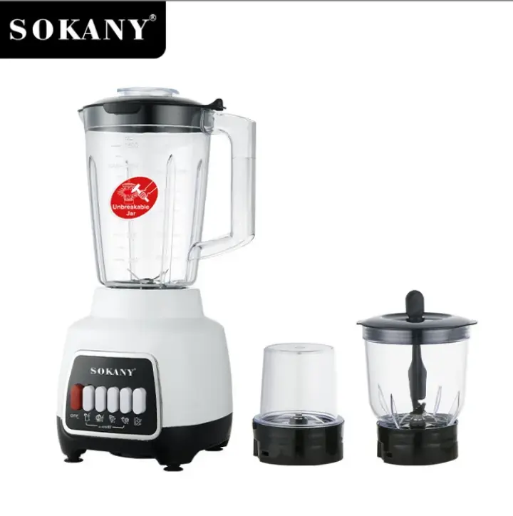 Blender Multifonction SOKANY 3 en 1 – Modèle SK-03008 | 600W | 1.5L 