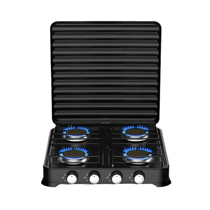 Cuisinière à Gaz 4 Feux Starlux SGS-6004B – Performance, Sécurité et Élégance pour Votre Cuisine
