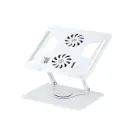 Support réglable pour ordinateur portable avec ventilation – Ergonomique, refroidissement actif, design moderne