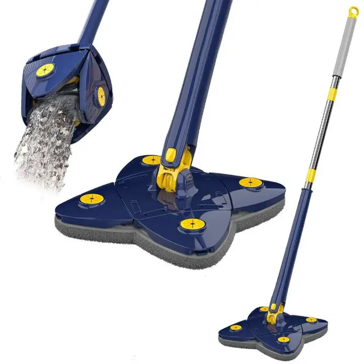 Serpillère Rotatif Triangulaire – Nettoyage 360°, design intelligent et rinçage facile