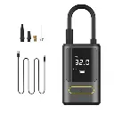 Compresseur d’air portable sans fil – Affichage digital, 2000mAh x2, fonction Power Bank