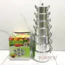 Batterie de Cuisine Inox 7 Pièces – Casseroles Résistantes pour Tous Vos Plats