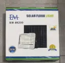 Projecteur solaire EM-86200 – 200W, étanche, avec panneau solaire