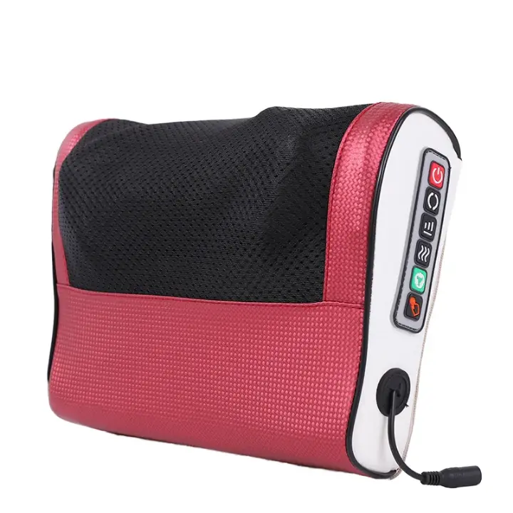 Oreiller de massage électrique – Chauffant, multi-zones, télécommande intégrée