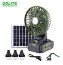 Kit solaire EM 8082 – Ventilateur + 3 ampoules LED + panneau solaire