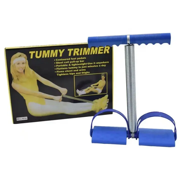Appareil de musculation abdominale – Tummy Trimmer, ressort central, pédales antidérapantes