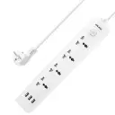 Multiprise – 6 prises universelles + 3 ports USB, interrupteur, protection intégrée