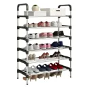 Étagère à chaussures – rangement vertical, structure métal, design compact et décoratif