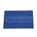 Tapis "Welcome" – Paillasson antidérapant, extérieur/intérieur, motif relief, plusieurs couleurs disponibles