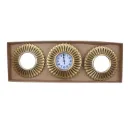 Lot déco mural – miroirs et horloges dorés, cadre soleil, design élégant et fonctionnel