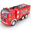 Camion de pompier jouet – 6 roues, LED multicolores, design réaliste